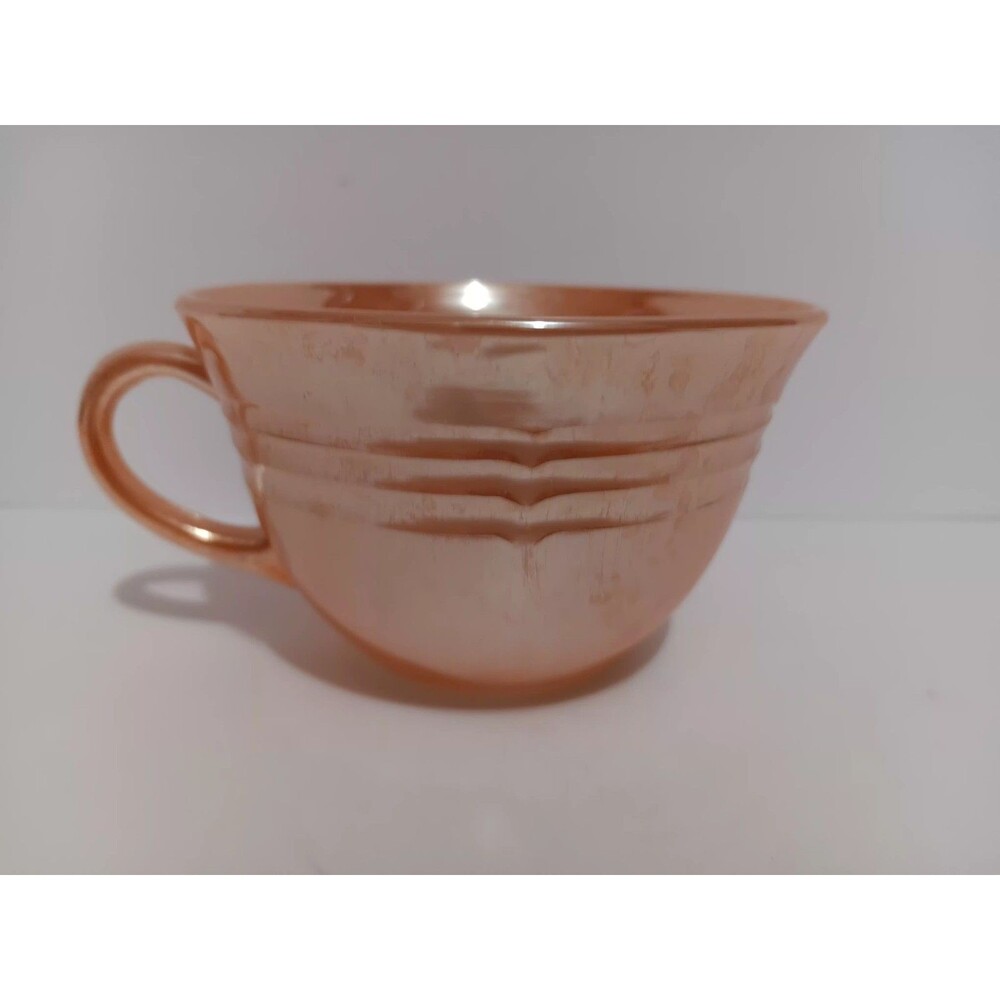 Fire King Peach Lusterware Coffee Tea Cup Vintage - Picture 4 of 11